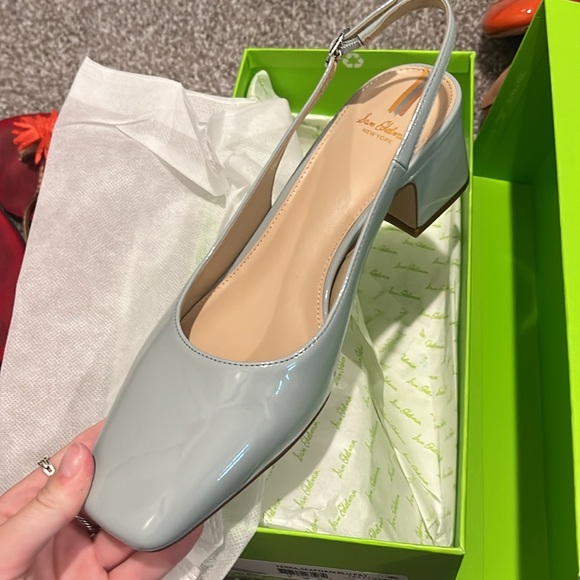 Sam Edelman Baby Blue Square Toe Heel - Picture 4 of 4